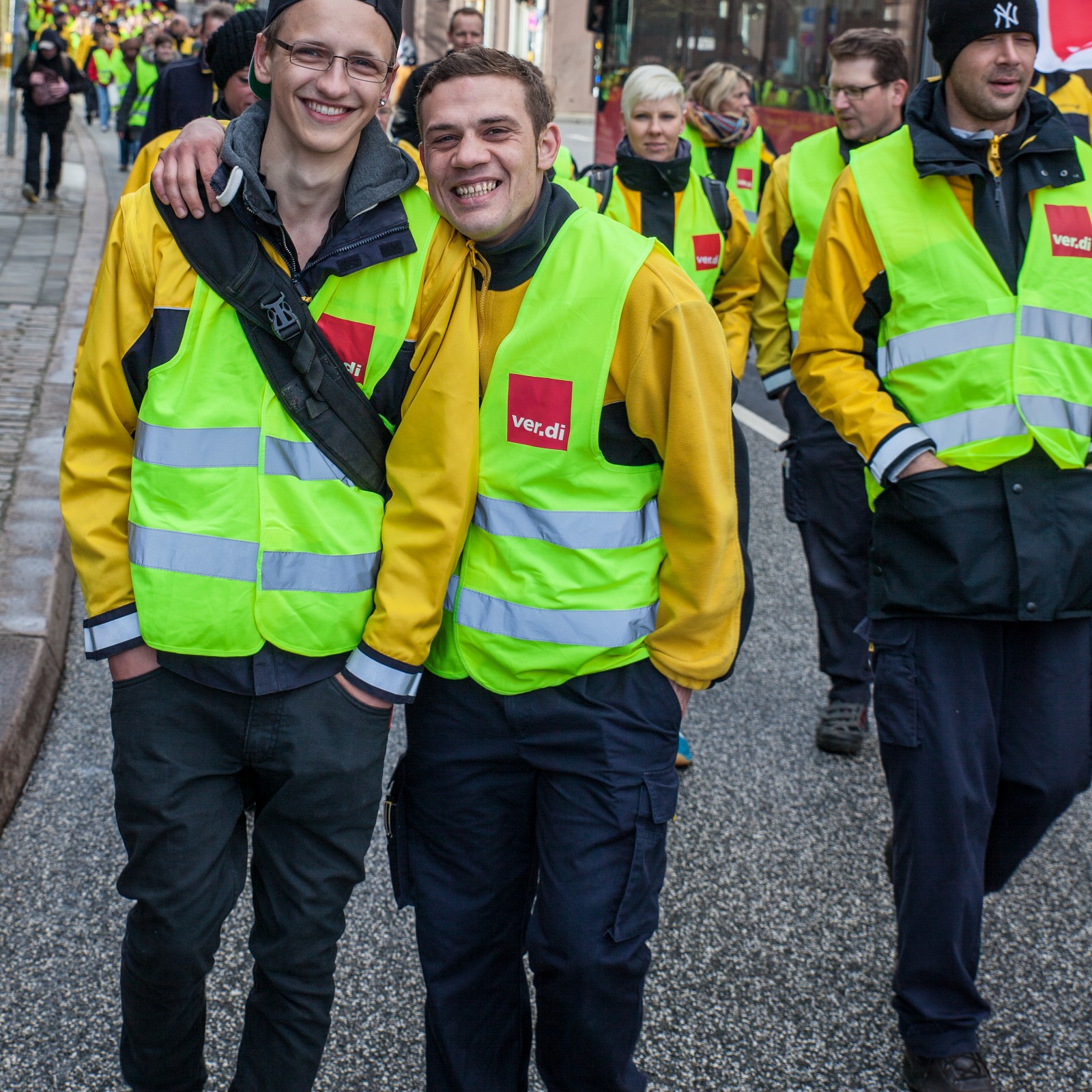 Warnstreik Post AG in Kiel