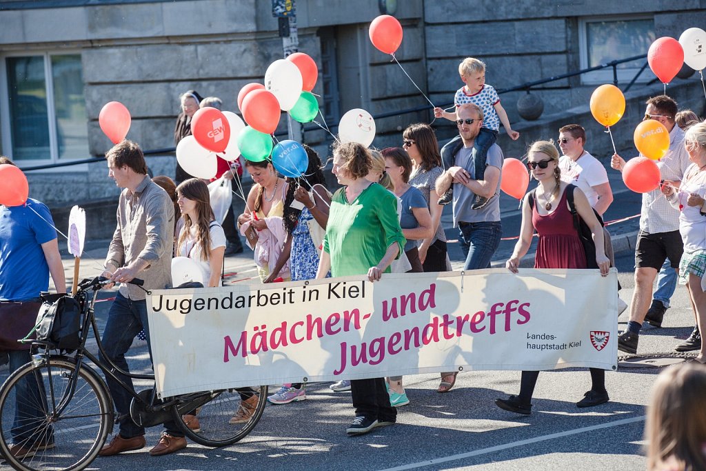 Demonstration der Sozial- und Erziehungsdienste in Kiel