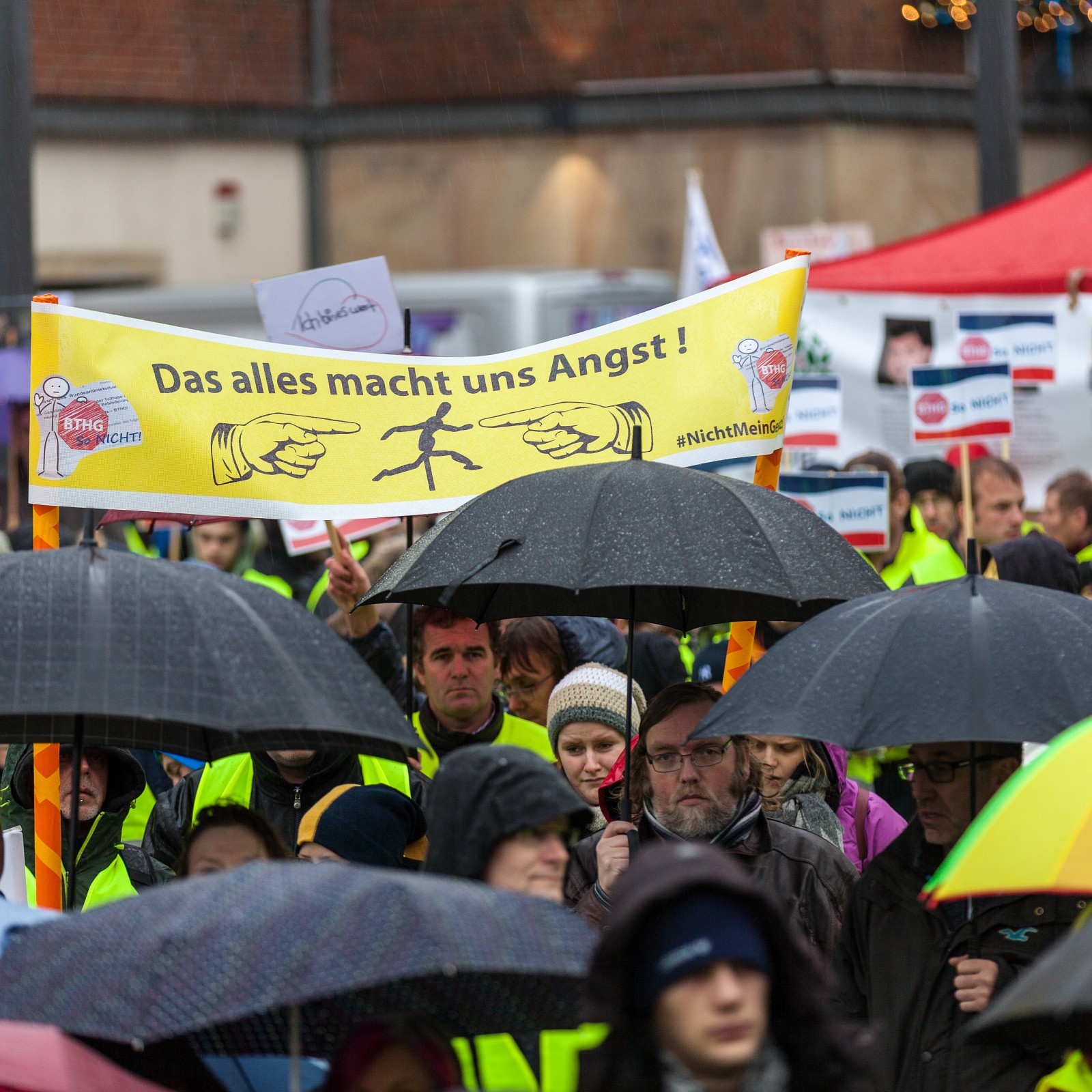 Demonstration gegen das geplante Bundesteilhabegesetz