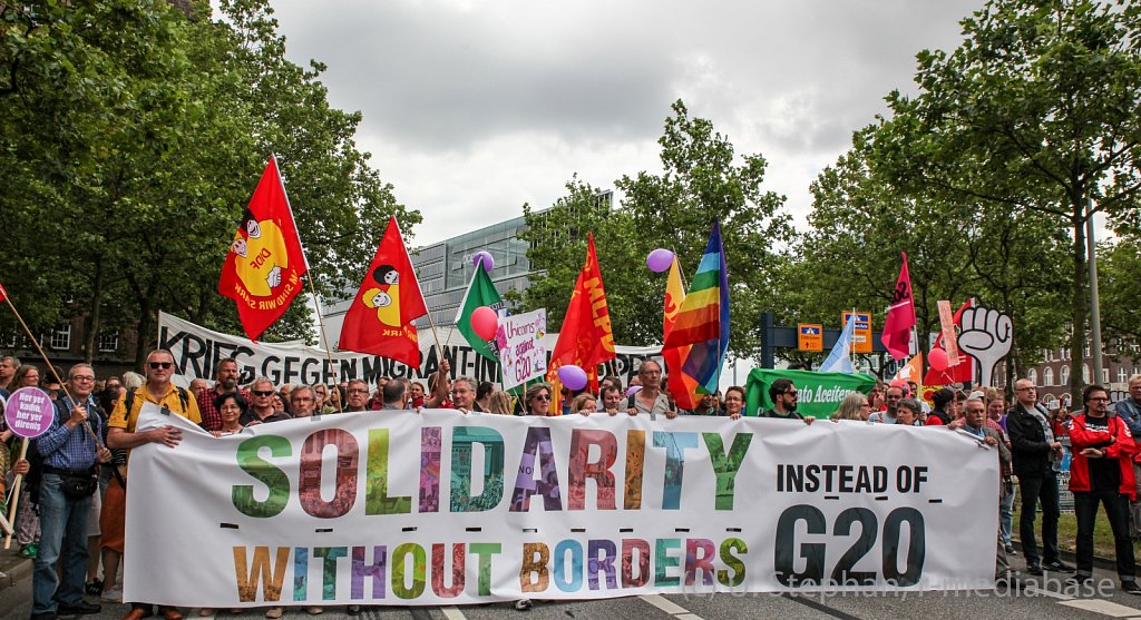 Grenzenlose Solidarität statt G20 !