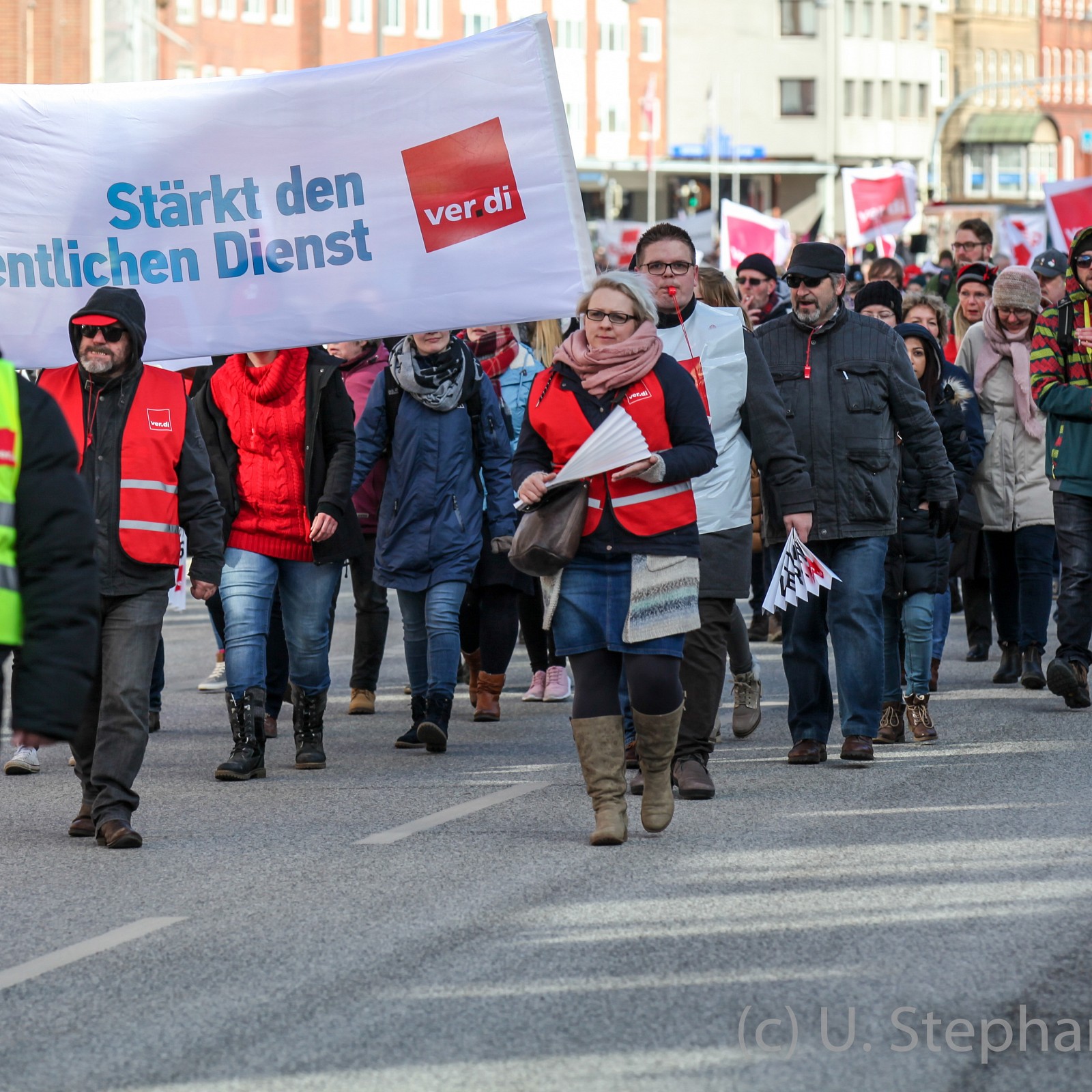 Warnstreik im öffentlichen Dienst in Kiel