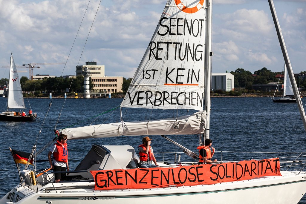 Seebrücke - Aktionstag in Kiel
