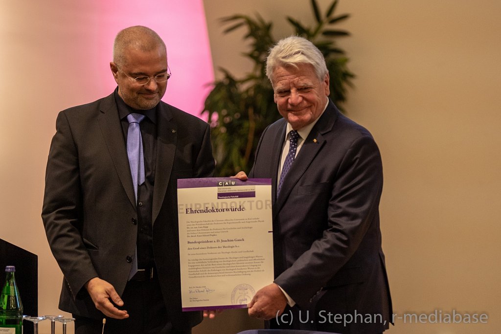 Verleihung der Ehrendoktorwürde durch die CAU Kiel an den Bunde