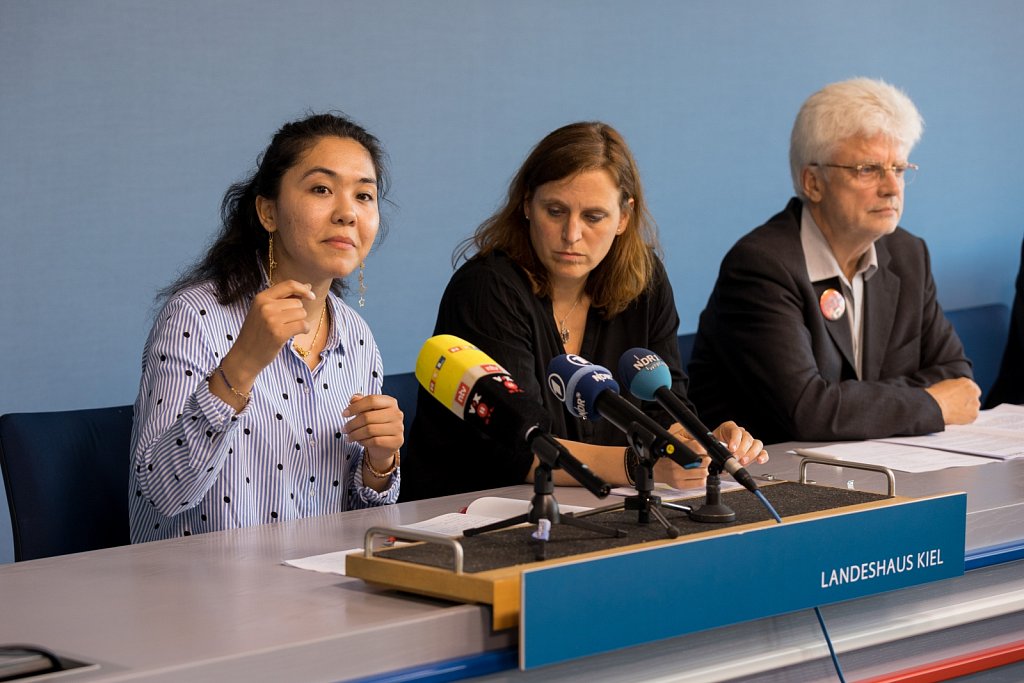 Pressekonferenz im Kieler Landeshaus