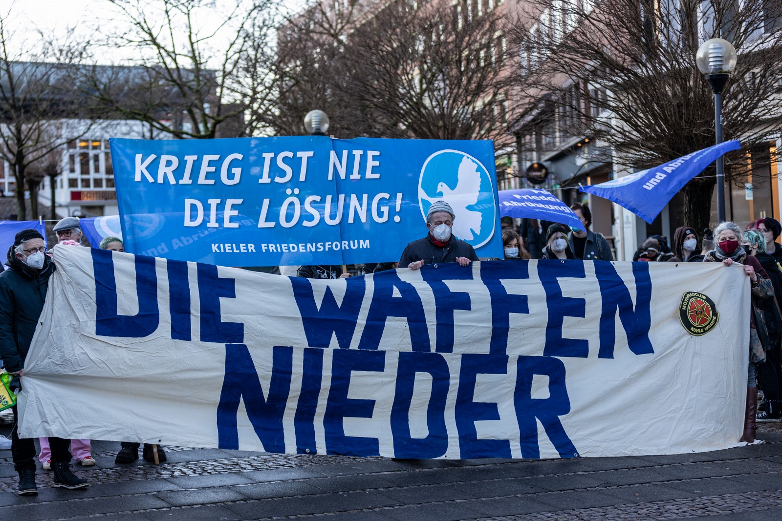 Protest gegen den russischen Überfall auf die Ukraine