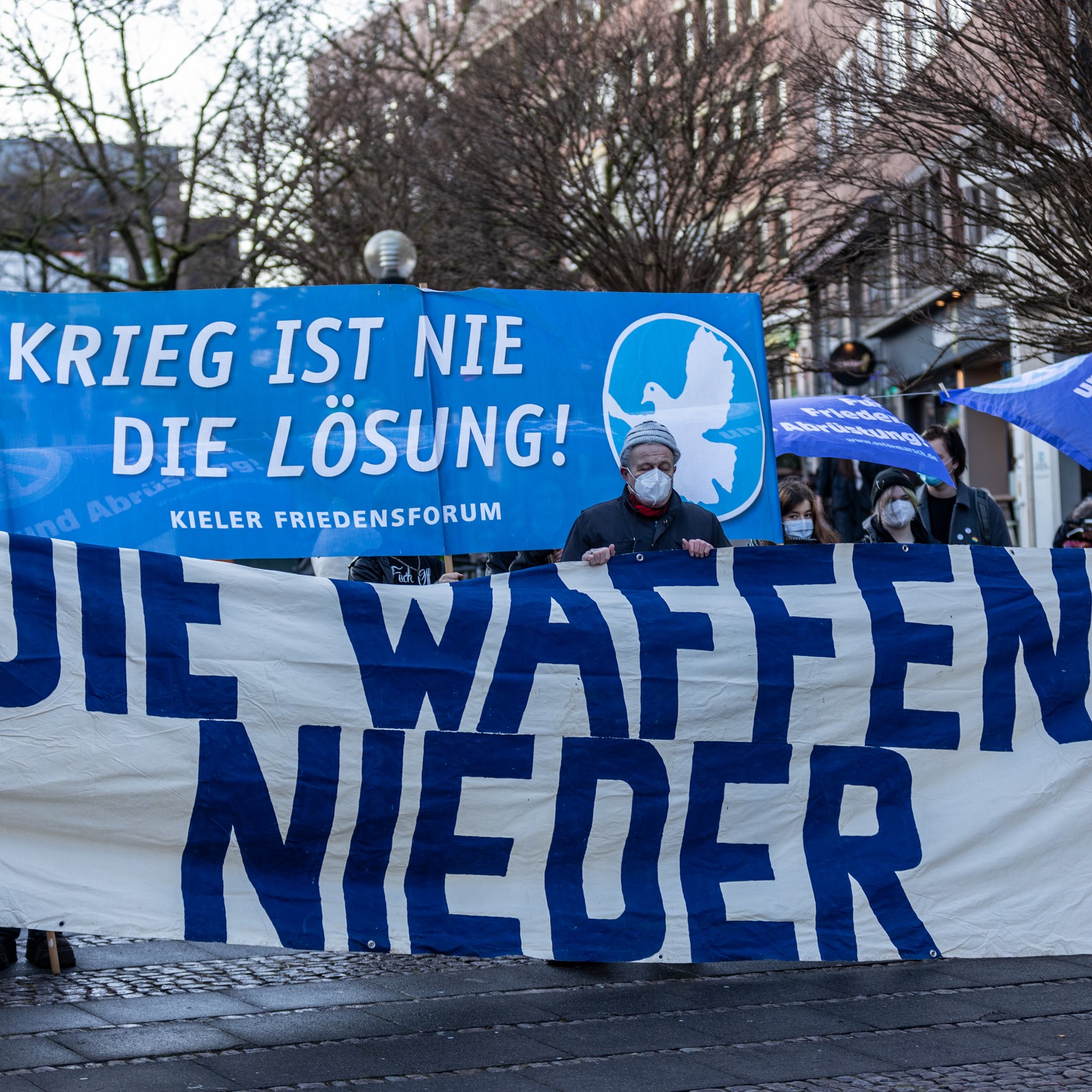 Protest gegen den russischen Überfall auf die Ukraine